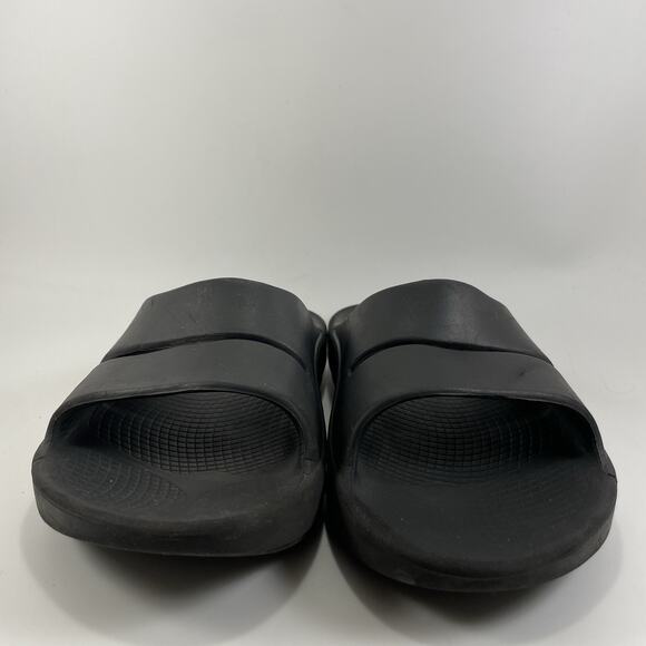 Oofos Ooahh Slide Sandals Mens Size 9 Black Comfort Recovery Shoes, Womens 11 - Picture 2 of 9